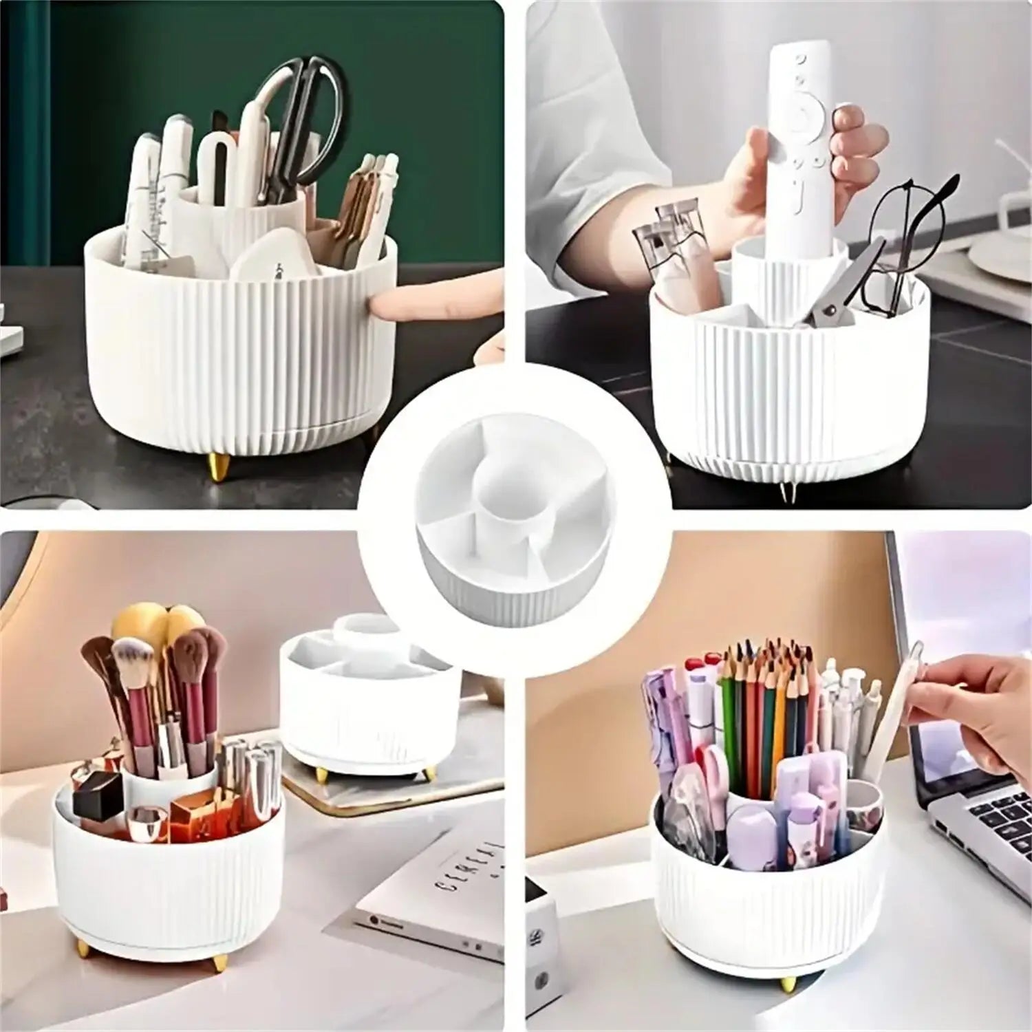 Organizator Rotativ 360° pentru Machiaj – Elegant și Spațios