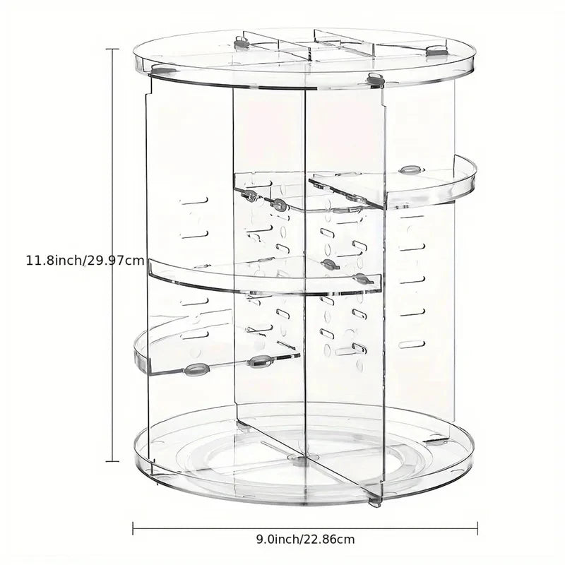 Organizator Rotativ 360° pentru Baie și Machiaj