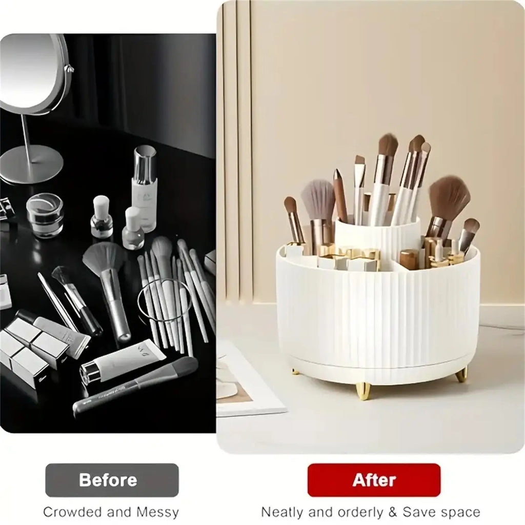 Organizator Rotativ 360° pentru Machiaj – Elegant și Spațios
