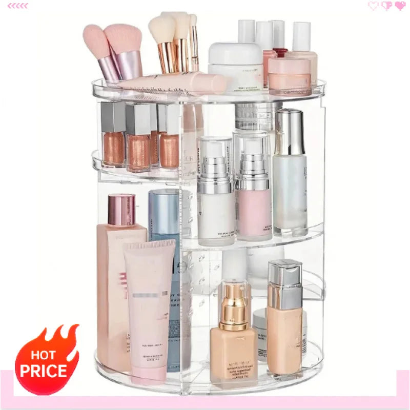 Organizator Rotativ 360° pentru Baie și Machiaj