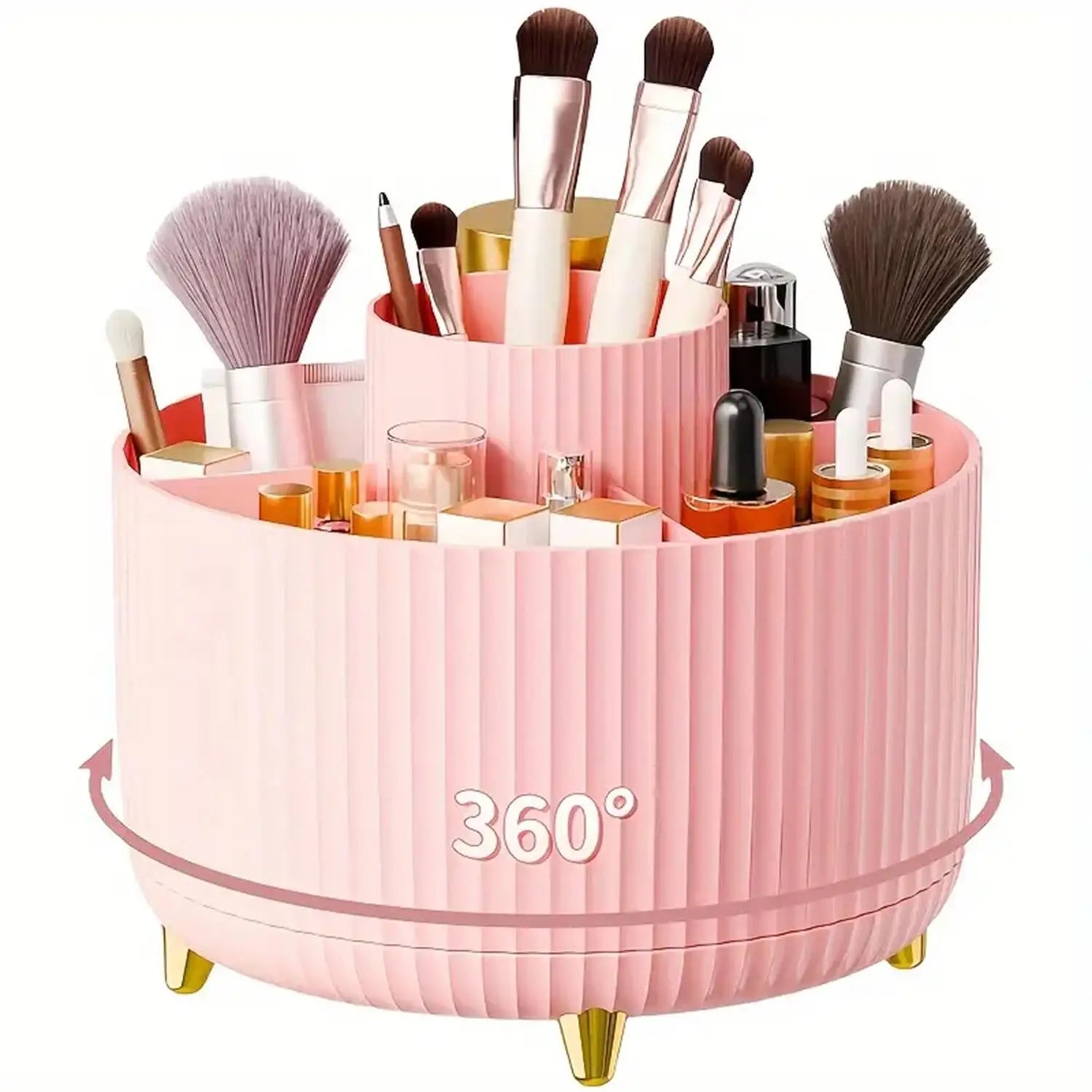 Organizator Rotativ 360° pentru Machiaj – Elegant și Spațios